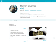 Tablet Screenshot of hannaholivennes.contently.com