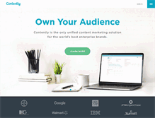 Tablet Screenshot of contently.com
