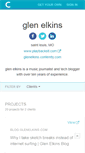 Mobile Screenshot of glenelkins.contently.com