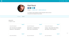 Desktop Screenshot of mattreich.contently.com