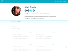 Tablet Screenshot of mattreich.contently.com