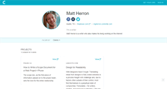 Desktop Screenshot of mgherron.contently.com
