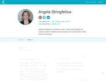 Tablet Screenshot of angelastringfellow.contently.com